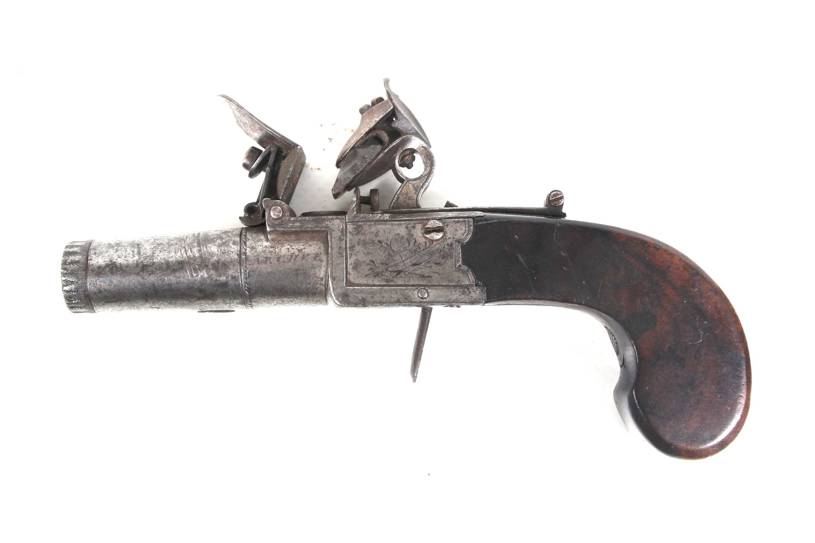 A circa 1800 flintlock box lock pistol by Archer, London. - Image 2 of 2