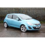 A 2012 Vauxhall Corsa SE Auto. 1.4 petrol, 5 door hatchback, reg. BN12 NLY.