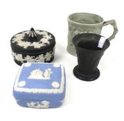 Three Wedgwood items plus a mug. The mug marked 'No.