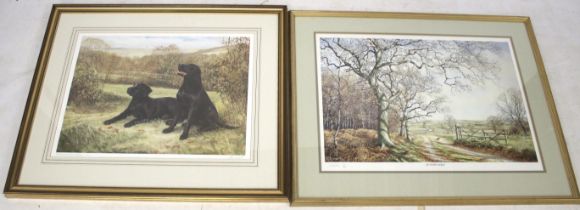 Two limited edition signed prints. Including John Baker no. 80/850 and N. Spilman no. 20/950.