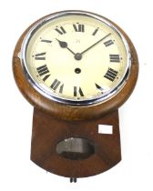 An American Hamburg American Clock Company wall clock.