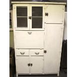 An early 20th century kitchen cupboard.