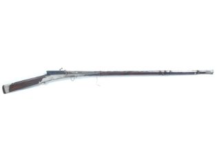 A foreign possibly Indian match lock musket.