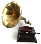 A 'His Masters Voice' gramophone.
