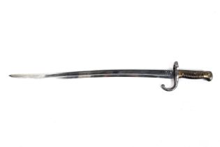 A French model 1866 Chassepot bayonet.