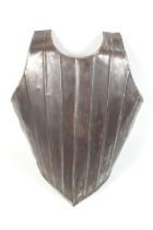 An iron breastplate in the style of Italian late 16th century.