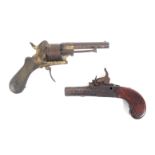 Two antique pistols.