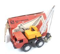 An MS Toy Bau-Bagger Crane. Made in West Germany in original box.