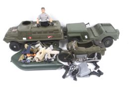 A collection of Action man vehicles and accessories etc.