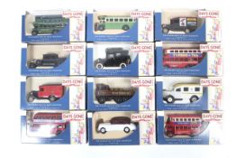 A collection of Lledo Days Gone diecast vehicles.