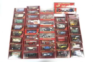 A collection of Matchbox Models of Yesteryear diecast vehicles.