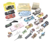 A collection of film related diecast vehicles.