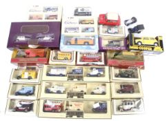 A collection of diecast vehicles.