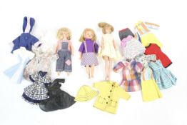 A collection of three Patch (Sindy's sister) dolls.