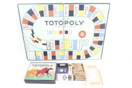A 1930s Totopoly board game. Including board and figures etc.