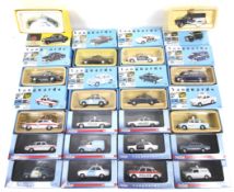 A collection of 20 Corgi Vanguard Police cars. Including Ford and Austin etc, all boxed.