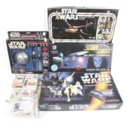 A collection of Star Wars board games.