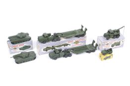 A collection of Dinky military vehicles. Comprising one Centurion Tank no.