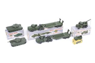 A collection of Dinky military vehicles. Comprising one Centurion Tank no.