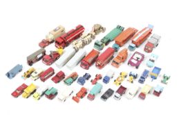 A mixed collection of diecast featuring Dinky, Matchbox and Corgi.