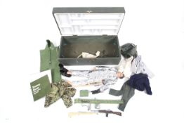 A collection of Action Man accessories.