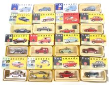 A collection of Lledo Vanguards diecast cars.