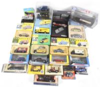 A collection of diecast cars.