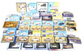 A collection of Police themed diecast vehicles.