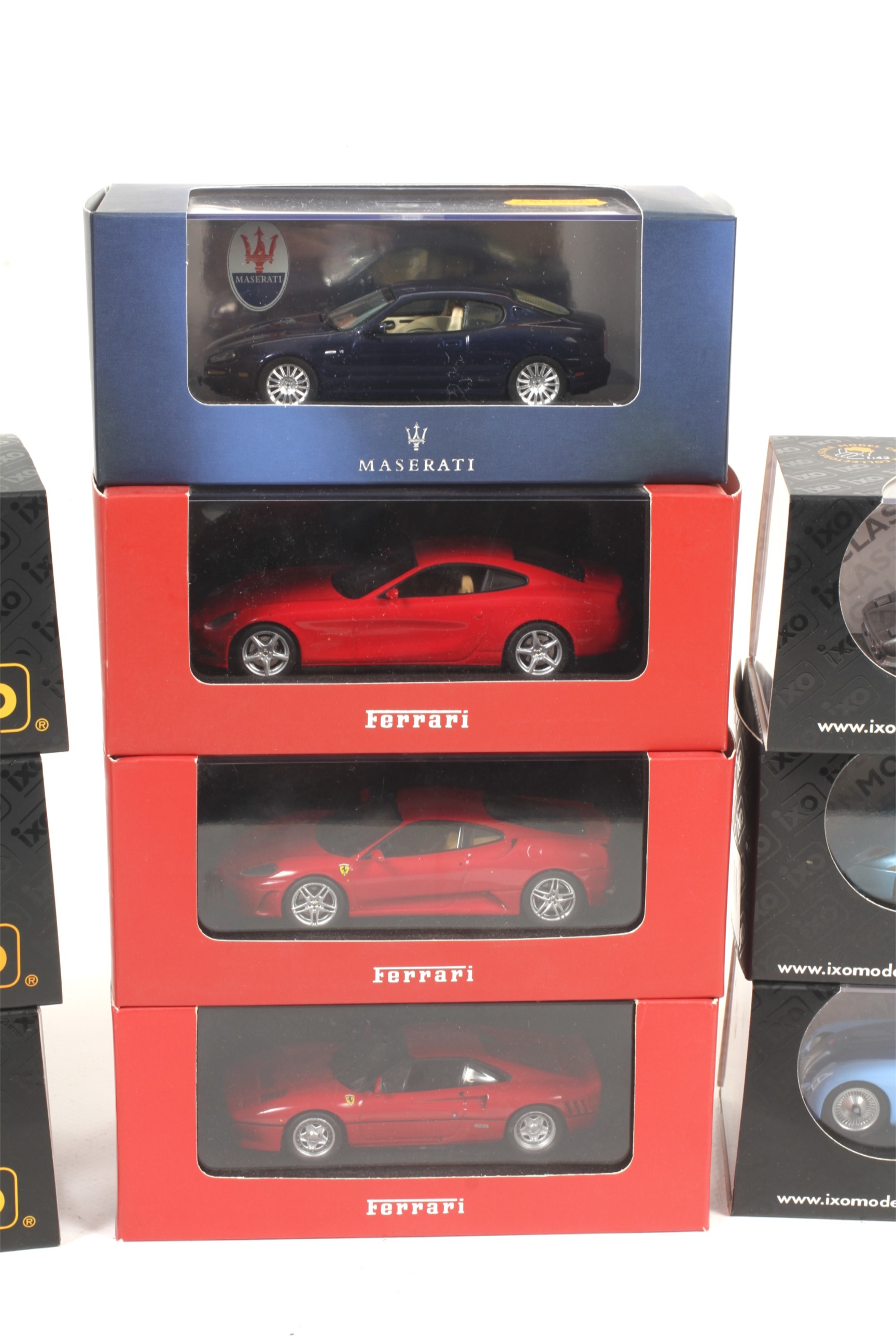 A collection of ten IXO models diecast cars. Featuring Ferrari, Maserati, Bugatti etc, all boxed. - Image 3 of 4