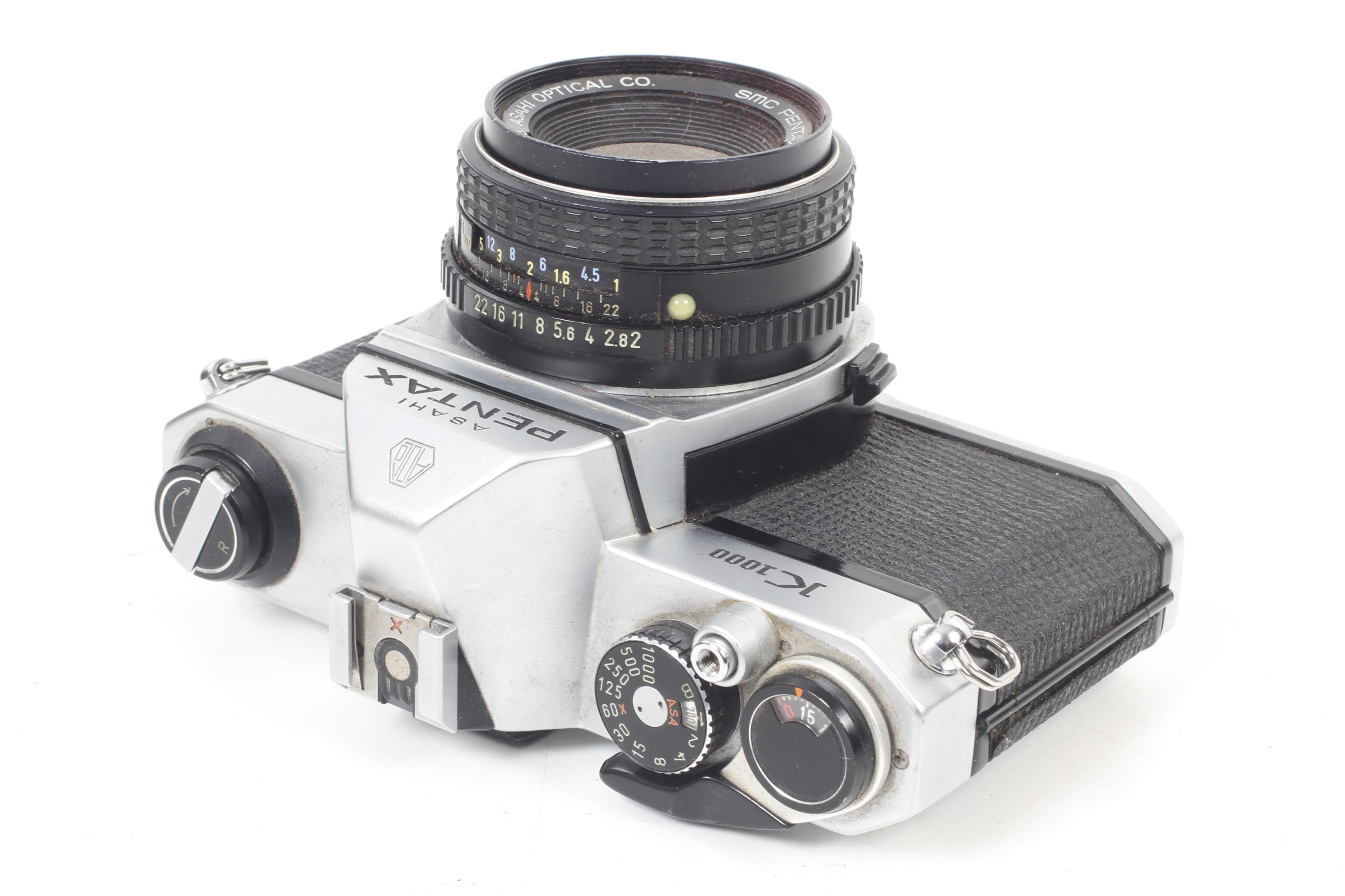 An Asahi Pentax K1000 35mm SLR camera. With an SMC Pentax-M 50mm f2 lens. Chrome body, Serial No. - Image 3 of 6