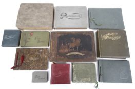 A collection of early 20th century photograph albums.