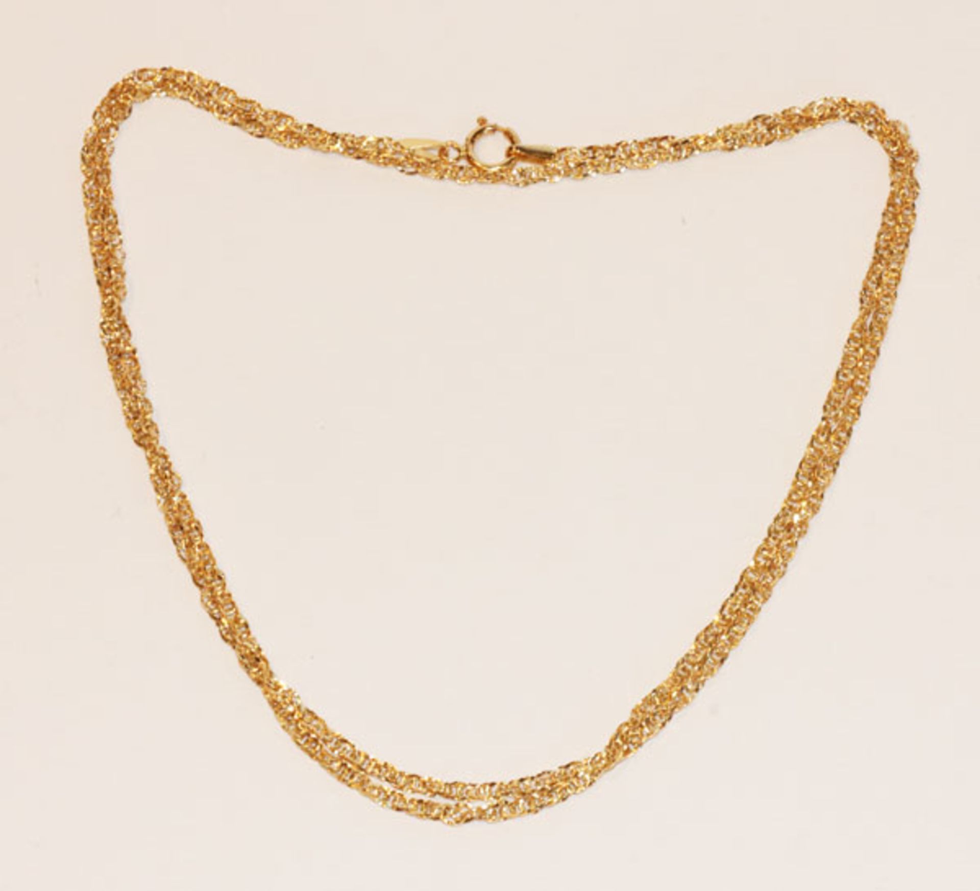 18 k Gelbgold Kette, 1,7 gr., L 54 cm