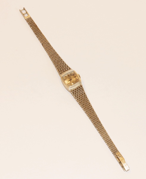 Omega De Ville Damen-Armbanduhr, 18 k Weißgold, intakt, 37 gr., L 17,5 cm