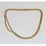 18 k Gelbgold Kette, L 80 cm, 17,8 gr.