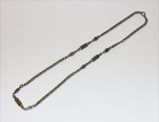 Silber Trachtenkette, L 60 cm, 49 gr.