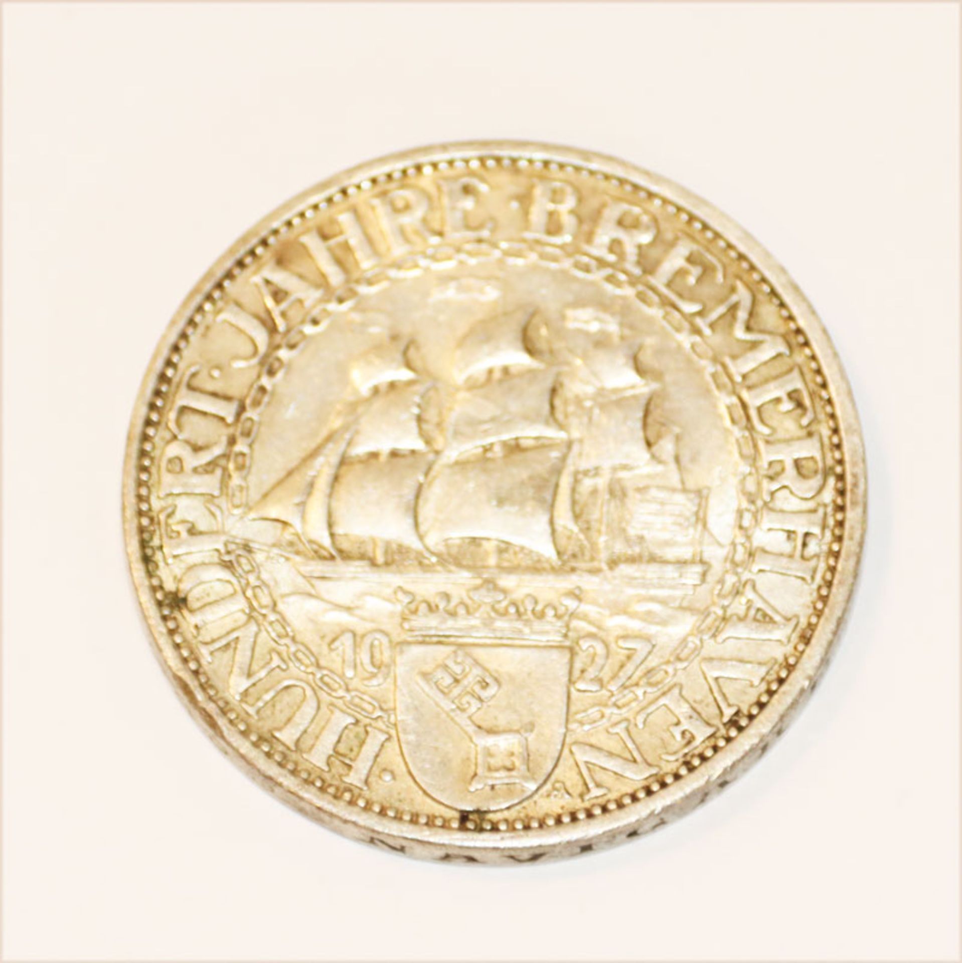 3 Reichsmark, Silber, Hundert Jahre Bremerhaven, 1927