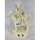 Blanc de Chine Figur 'Lao-Tse zu Pferde', China, weißes, glasiertes Porzellan, Manufakturen von TE-