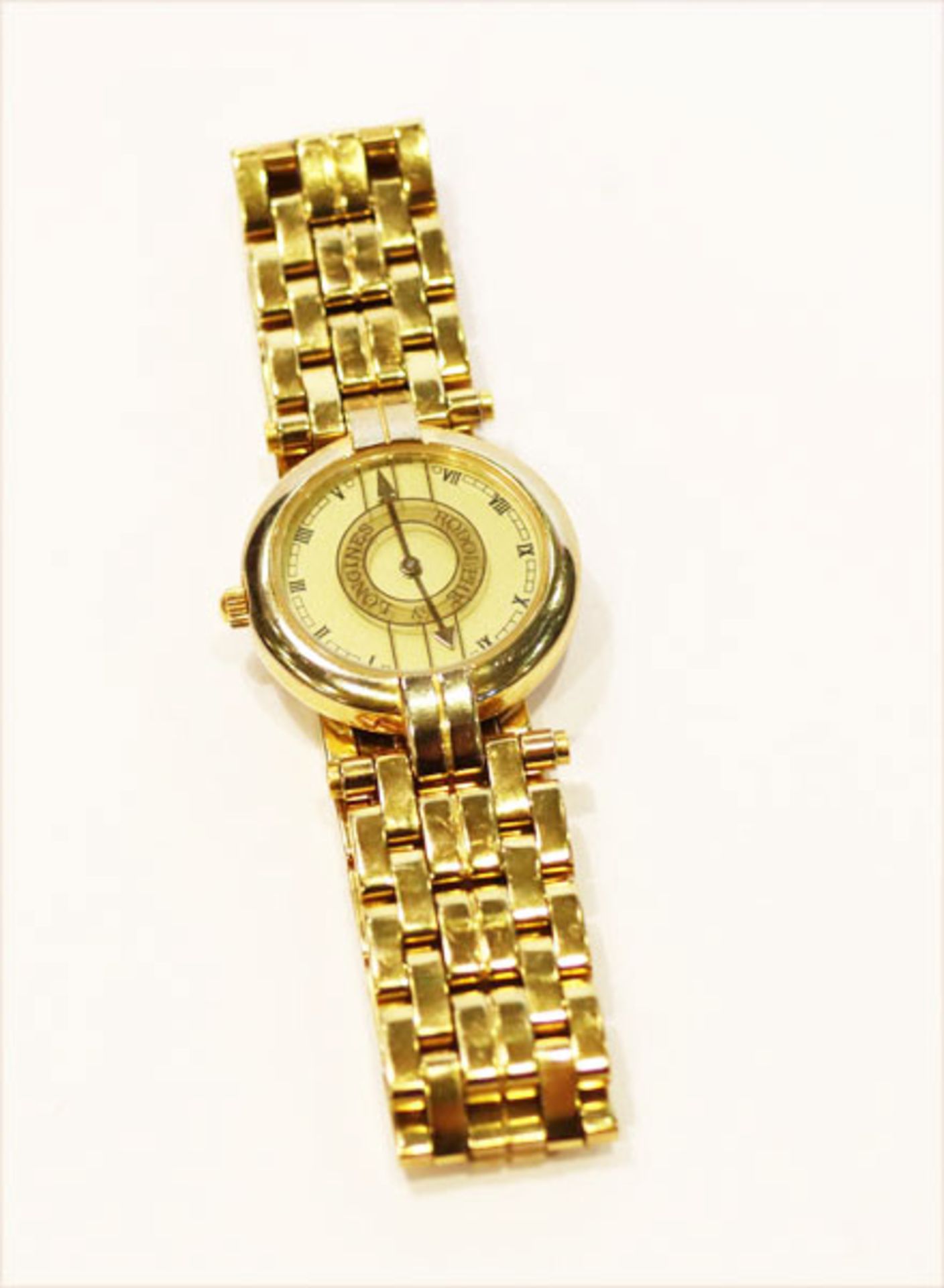 Rodolphe by Longines Damen Armbanduhr, Quartzwerk, Stahl/Gold, getragen