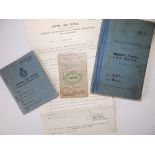 An RAF log book belonging 357410 AC1 Sidney John Cobb (Aircrafthand), detailing his work on the