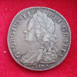 A George II half crown - 1745.