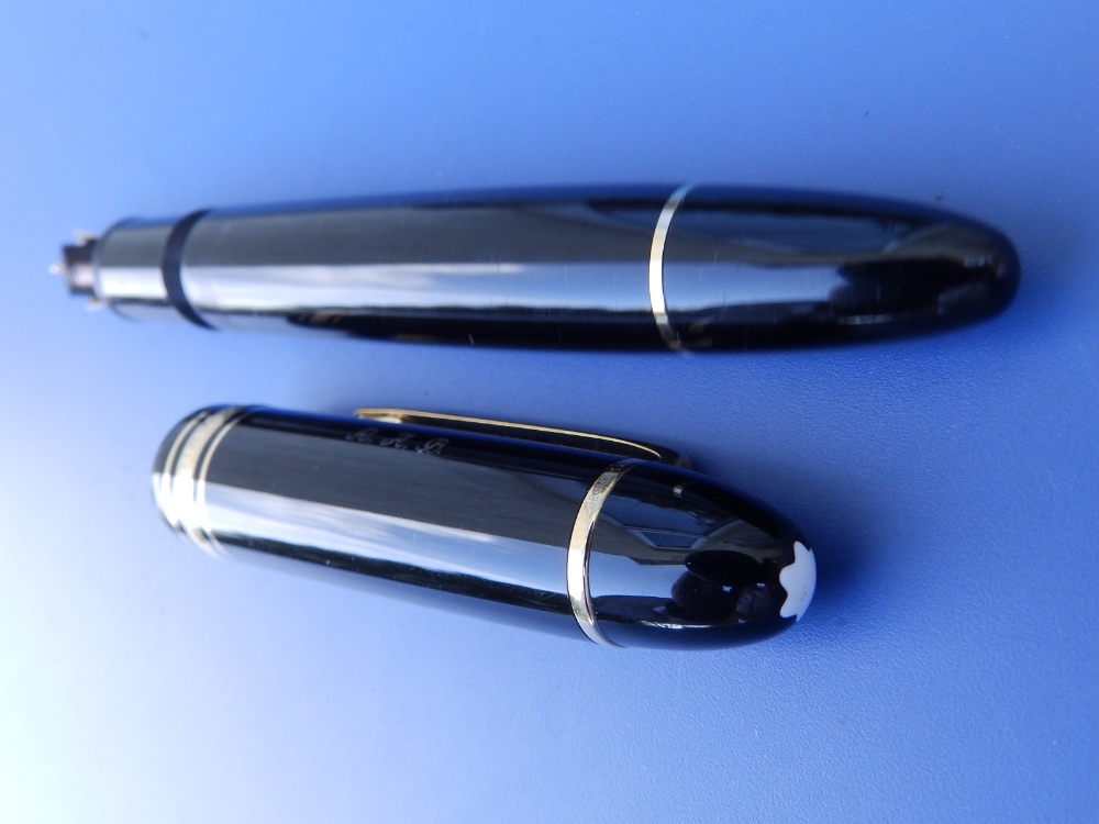 A Montblanc Meisterstuck No.149 presentation fountain pen with 18K bi-colour 4810 nib, the cover - Image 5 of 5