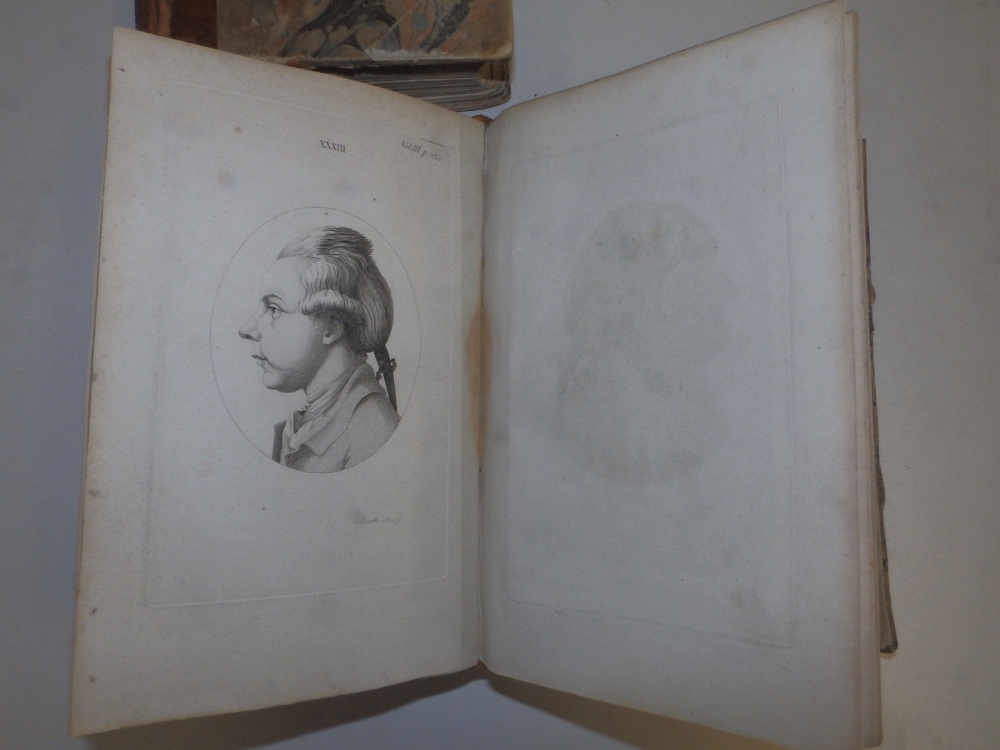 Lavater - 'Essays on Physiognomy', two vols., illus., printed in London by Robinson 1789, leather - Image 6 of 11