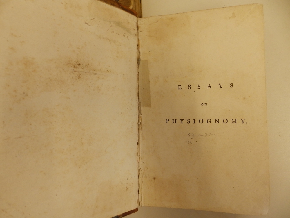 Lavater - 'Essays on Physiognomy', two vols., illus., printed in London by Robinson 1789, leather - Image 3 of 11