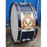 A large brass drum - 'Air Training Corps'.