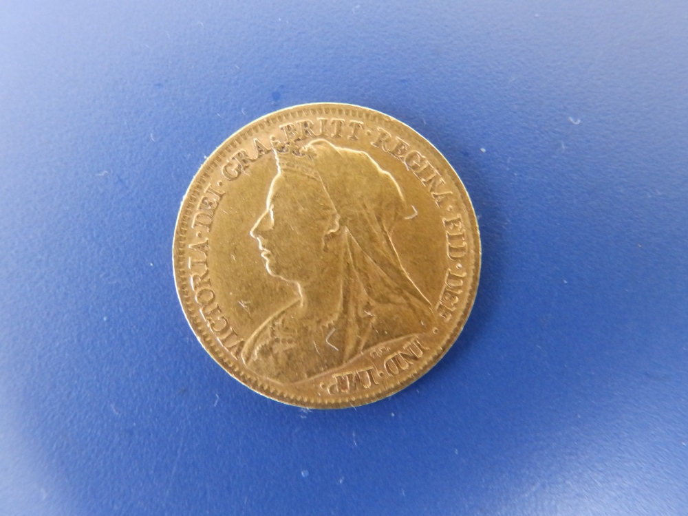 An 1895 gold half sovereign. - Image 2 of 2