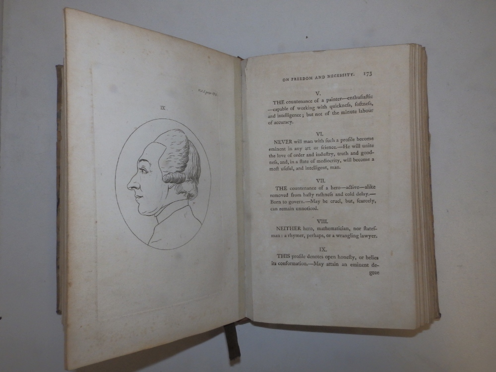 Lavater - 'Essays on Physiognomy', two vols., illus., printed in London by Robinson 1789, leather - Image 11 of 11