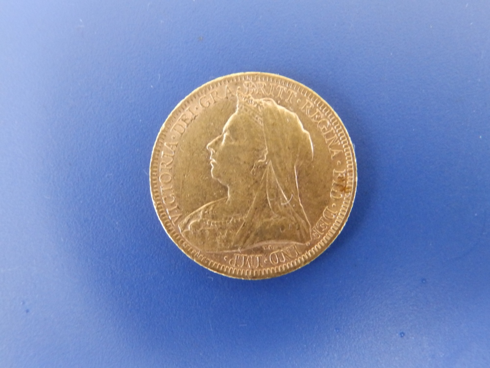 An 1893 gold sovereign. - Image 2 of 2