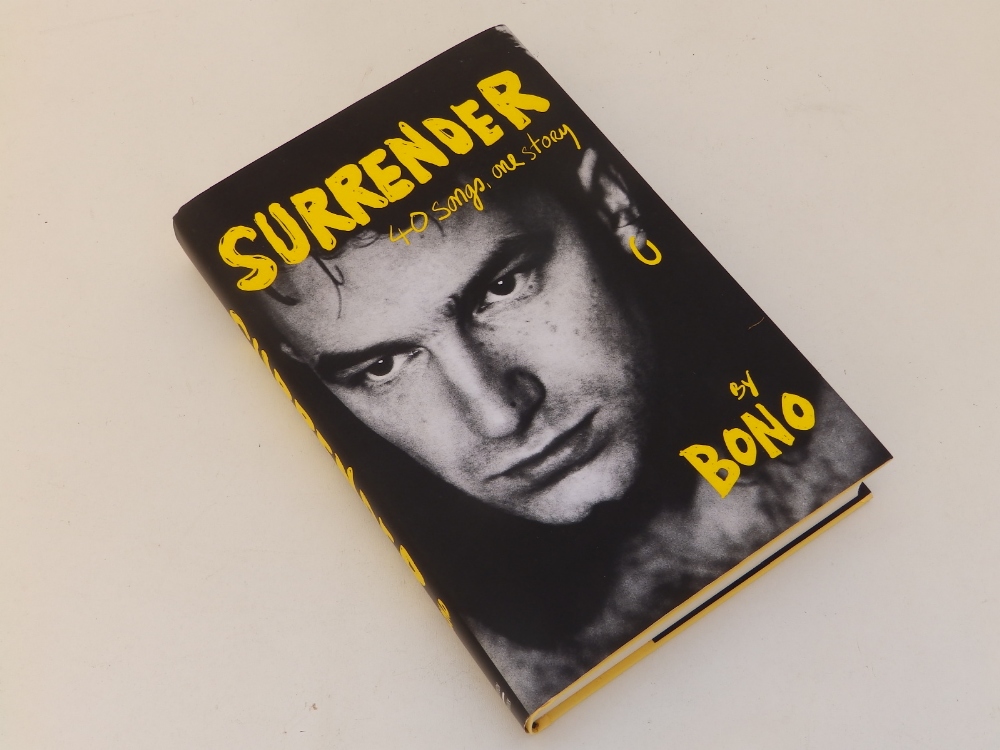 Bono - 'Surrender', signed hardback with dust jacket - signed in 2022 at the Rough Trade record shop