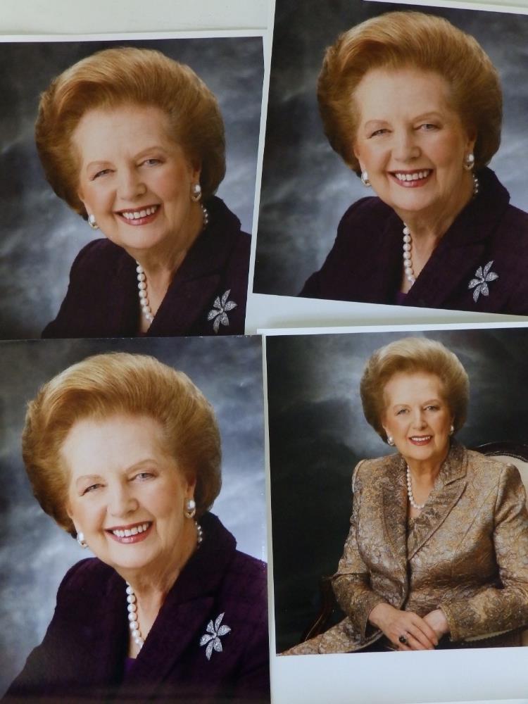 Margaret Thatcher; two Lichfield Studios portfolios containing seven Thatcher portraits, image - Image 2 of 9