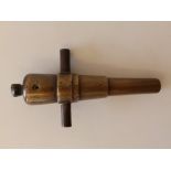 A small antique bronze model cannon, 8.25" overall - no carriage.